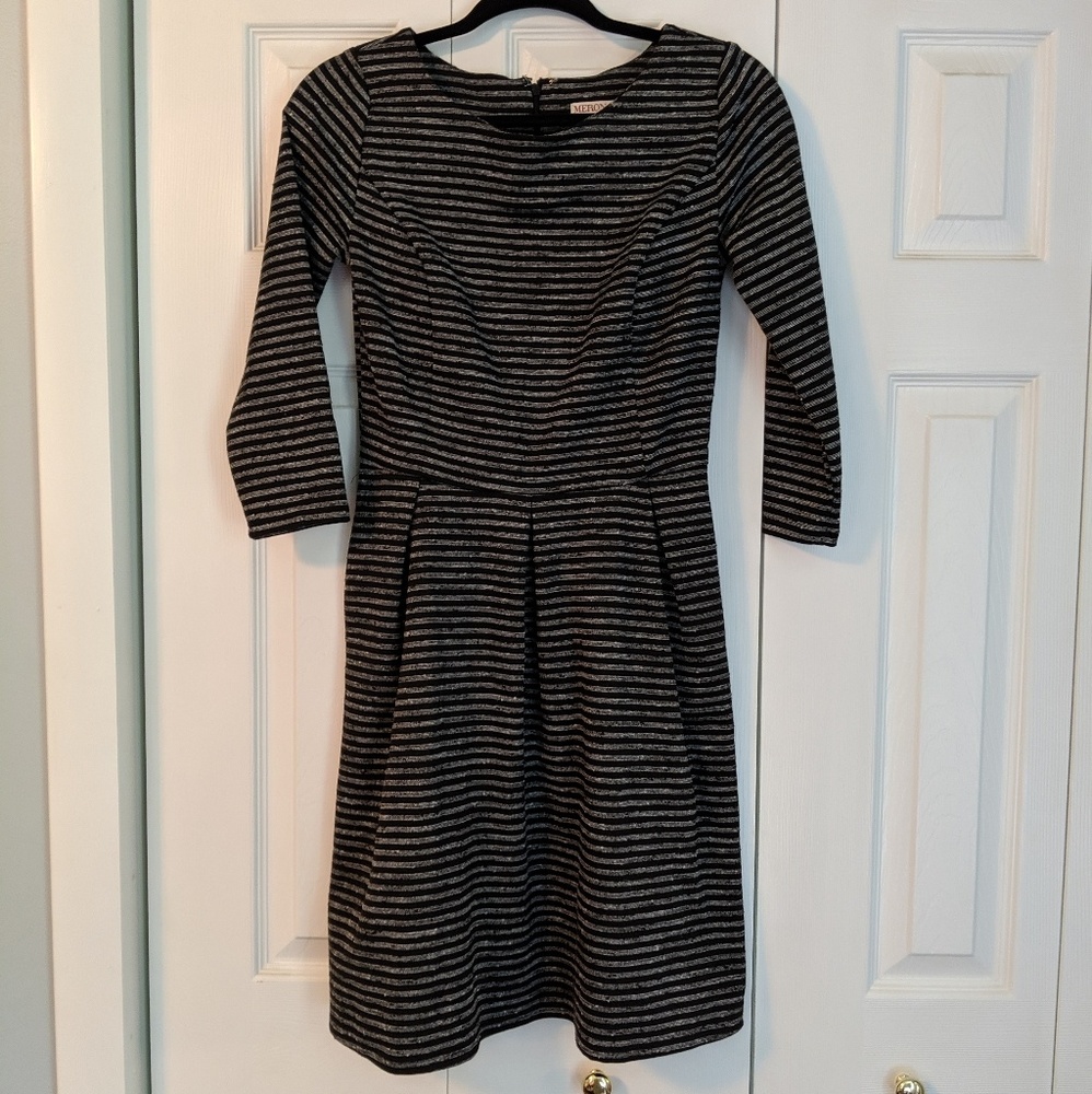 Merona Striped Fit and Flare Dress